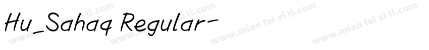 Hu_Sahaq Regular字体转换